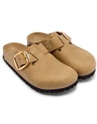 Birkenstock De piele mules (încălțăminte) Boston Big Buckle LEOI | narrow fit