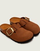 Birkenstock De piele mules (încălțăminte) Boston Big Buckle | narrow fit