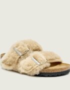 Birkenstock De piele papuci de casă Arizona Shearling cu adaos de lână | narrow fit
