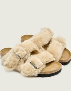 Birkenstock De piele papuci de casă Arizona Shearling cu adaos de lână | narrow fit