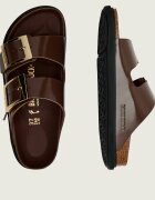 Birkenstock De piele șlapi Arizona Droplet Buckle Cupsole | narrow fit