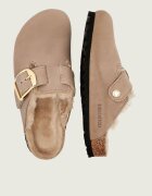 Birkenstock De piele șlapi Boston BB | shearling cu adaos de lână | narrow fit