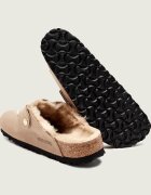Birkenstock De piele șlapi Boston BB | shearling cu adaos de lână | narrow fit