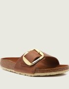 Birkenstock De piele șlapi Madrid Big Buckle LEOI | narrow fit