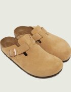 Birkenstock Mules (încălțăminte) Boston VL Latte | narrow fit | piele întoarsă
