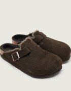 Birkenstock Mules (încălțăminte) Boston VL | piele întoarsă | shearling | regular fit