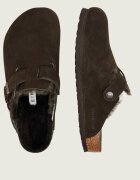 Birkenstock Mules (încălțăminte) Boston VL | piele întoarsă | shearling | regular fit