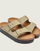 Birkenstock Șlapi Arizona Flex Platform | x Papillio | piele întoarsă | narrow fit