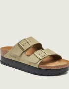 Birkenstock Șlapi Arizona Flex Platform | x Papillio | piele întoarsă | narrow fit