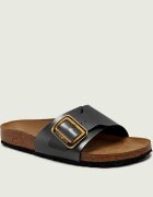 Birkenstock Șlapi Catalina Luxe Buckle | piele întoarsă | narrow fit