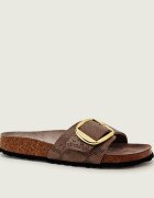 Birkenstock Șlapi Madrid Big Buckle cu adaos de piele | narrow fit