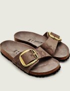 Birkenstock Șlapi Madrid Big Buckle cu adaos de piele | narrow fit