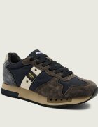 Blauer Sneakers QUEENS01 cu adaos de piele