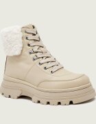 BOSS Black Botine cu platformă Foster | shearling | piele