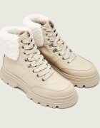 BOSS Black Botine cu platformă Foster | shearling | piele
