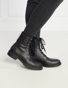 BOSS Black Botine Vanity cu adaos de piele