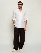 BOSS Black Cămașă H-CESAR-CAMP-SH_DB| BOSS X BECKHAM | Relaxed fit cu adaos de mătase
