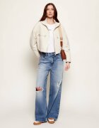 BOSS Black De blugi geacă Jamoura-W | Relaxed fit | cu adaos de in
