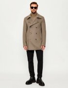 BOSS Black De lână palton H-Hyde-Pcoat-254 cu adaos de cașmir