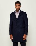 BOSS Black De lână palton SB-Coat-254_DB| Boss x Beckham cu adaos de cașmir