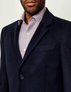 BOSS Black De lână palton SB-Coat-254_DB| Boss x Beckham cu adaos de cașmir
