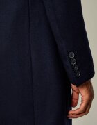 BOSS Black De lână palton SB-Coat-254_DB| Boss x Beckham cu adaos de cașmir