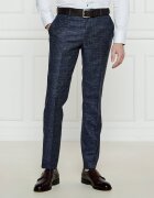 BOSS Black De lână pantaloni H-Genius-251 | Slim Fit | cu adaos de in