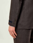 BOSS Black De lână sacou SB-SuitJacket-262_DB| BOSS X BECKHAM | Slim Fit cu adaos de mătase