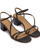 BOSS Black De piele sandale cu toc gros Emberlyn_San50_VC