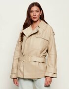 BOSS Black De piele trench Satila