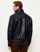 BOSS Black Geacă de piele H-Mamun_AM | BOSS x ASTON MARTIN | regular fit