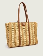 BOSS Black Geantă shopper BEYOND cu adaos de piele