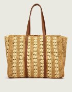 BOSS Black Geantă shopper BEYOND cu adaos de piele