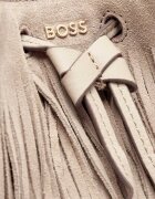 BOSS Black Geantă tip sac Lenah S | piele întoarsă