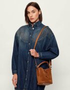 BOSS Black Geantă tip sac Lenah S | piele întoarsă