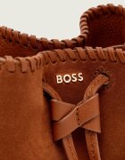 BOSS Black Geantă tip sac Lenah S | piele întoarsă