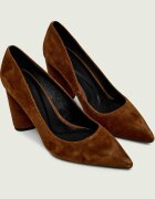 BOSS Black Pantofi cu toc Gracey_ChPump90_SD | piele întoarsă
