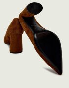 BOSS Black Pantofi cu toc Gracey_ChPump90_SD | piele întoarsă