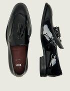 BOSS Black Pantofi loafer Derrek_Loaf_paprts cu adaos de piele