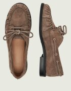 BOSS Black Pantofi loafer Lycia_Boat_SDBB | piele întoarsă