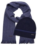 BOSS Black Șal + căciulă Ernesto_SET cu adaos de lână