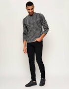 BOSS Black Sneakers Kieran_Tenn_alnymn cu adaos de piele