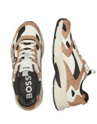 BOSS Black Sneakers Levitt_Runn_BB cu adaos de piele
