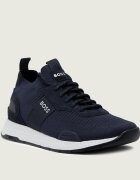 BOSS Black Sneakers Titanium_Runn_knst_N cu adaos de piele