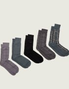 BOSS Black Șosete 5-pack 5PRSGiftset Check CC