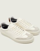 BOSS Black Teniși din piele Zarek_Tenn_sddr_DB | BECKHAM x BOSS | piele întoarsă
