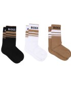 Boss Bodywear Șosete 3-pack 3P QS Rib Stripe CC