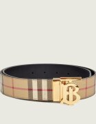 Burberry Curea din piele cu două fețe TB Check
