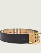 Burberry Curea din piele cu două fețe TB Check