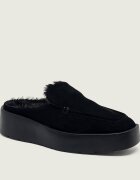 Calvin Klein Căptușite mules (încălțăminte) | piele întoarsă | shearling